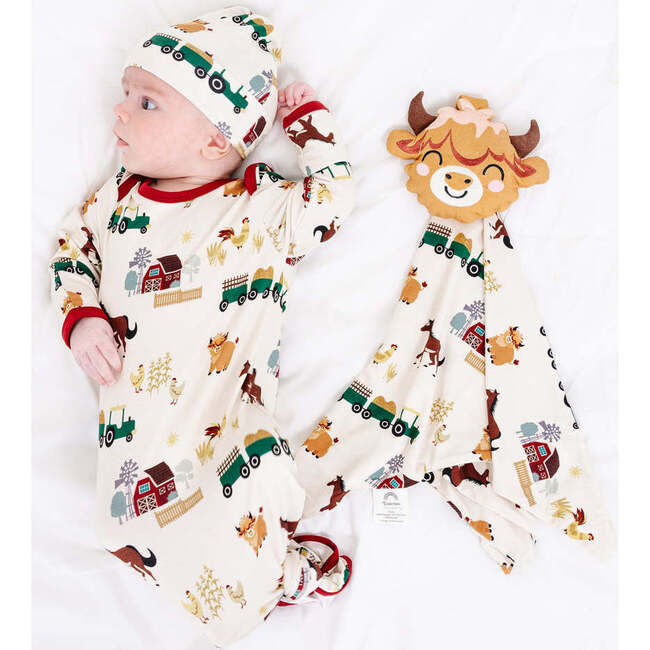 On the Farm Highland Cow Bamboo Lovey - Plush - 2