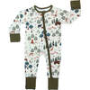 In the Woods Bamboo Convertible Baby Pajamas - Footie Pajamas - 1 - thumbnail
