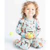 Dogs Bark Two-Piece Bamboo Long Sleeve Kids Pajama Pants Set - Pajamas - 2