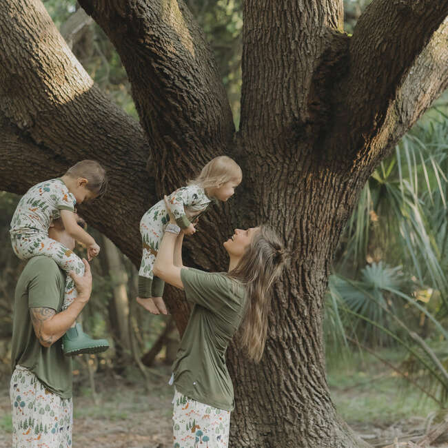 In the Woods Bamboo Convertible Baby Pajamas - Footie Pajamas - 3