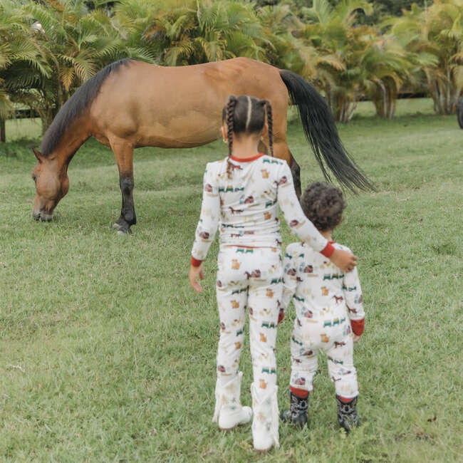 On the Farm Bamboo Long Sleeve Kids Pajama Pants Set - Pajamas - 4