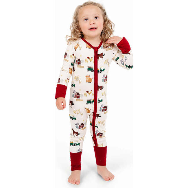 On the Farm Bamboo Convertible Baby Pajama - Footie Pajamas - 5