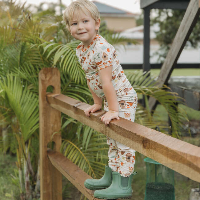 Cozy Cottage Bamboo Short Sleeve Kids Pajama Pants Set - Pajamas - 2