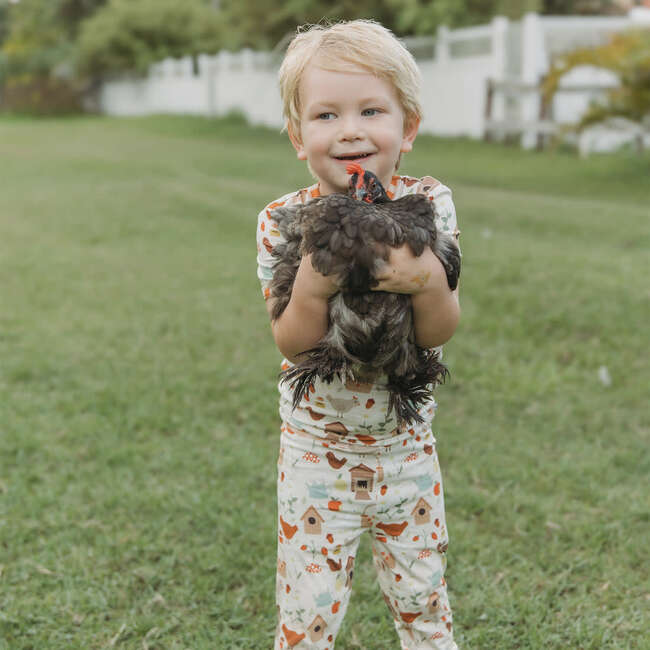 Cozy Cottage Bamboo Short Sleeve Kids Pajama Pants Set - Pajamas - 3