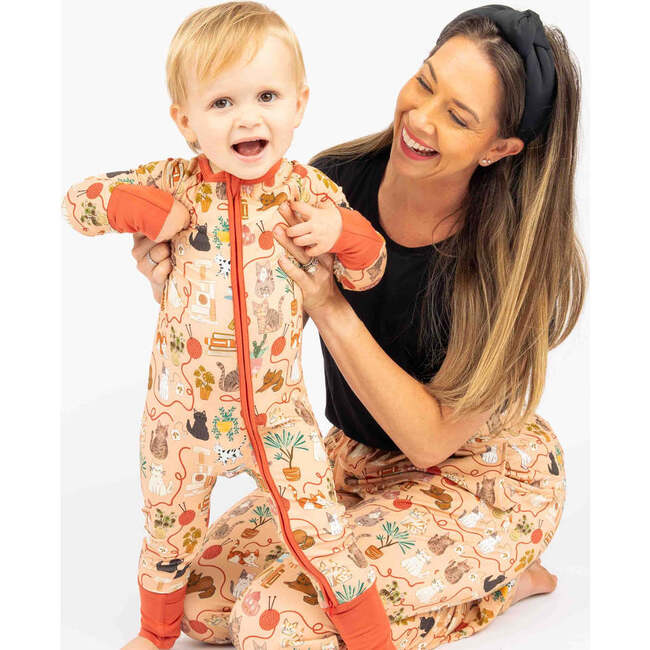 Cats Meow Bamboo Convertible Baby Pajamas - Footie Pajamas - 2