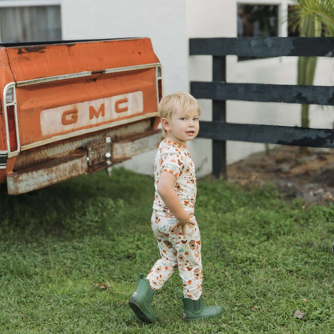 Cozy Cottage Bamboo Short Sleeve Kids Pajama Pants Set - Pajamas - 4