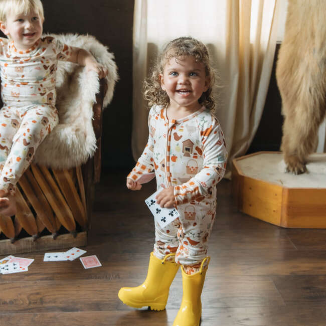 Cozy Cottage Bamboo Convertible Baby Pajamas - Footie Pajamas - 2