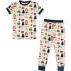 Camp Emerson Two-Piece Bamboo Short Sleeve Kids Pajama Pants Set - Pajamas - 1 - thumbnail
