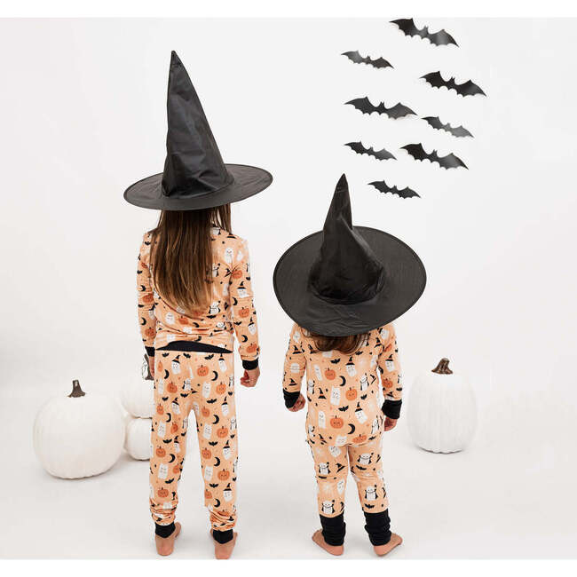 Boo-Tastic Glow-in-the-Dark Halloween Two-Piece Bamboo Long Sleeve Kids Pajama Pants Set - Pajamas - 2