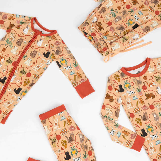Cats Meow Bamboo Convertible Baby Pajamas - Footie Pajamas - 4