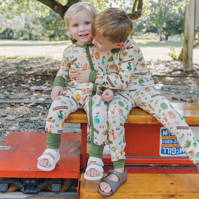 All Aboard the Dinosaur Train™ Bamboo Convertible Baby Pajamas - Footie Pajamas - 2