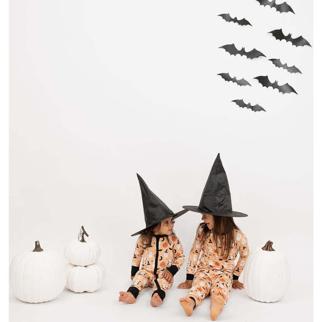 Boo-Tastic Glow-in-the-Dark Halloween Two-Piece Bamboo Long Sleeve Kids Pajama Pants Set - Pajamas - 3
