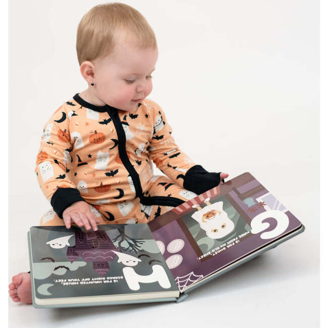 Boo-Tastic Glow-in-the-Dark Halloween Bamboo Convertible Baby Pajamas - Footie Pajamas - 4