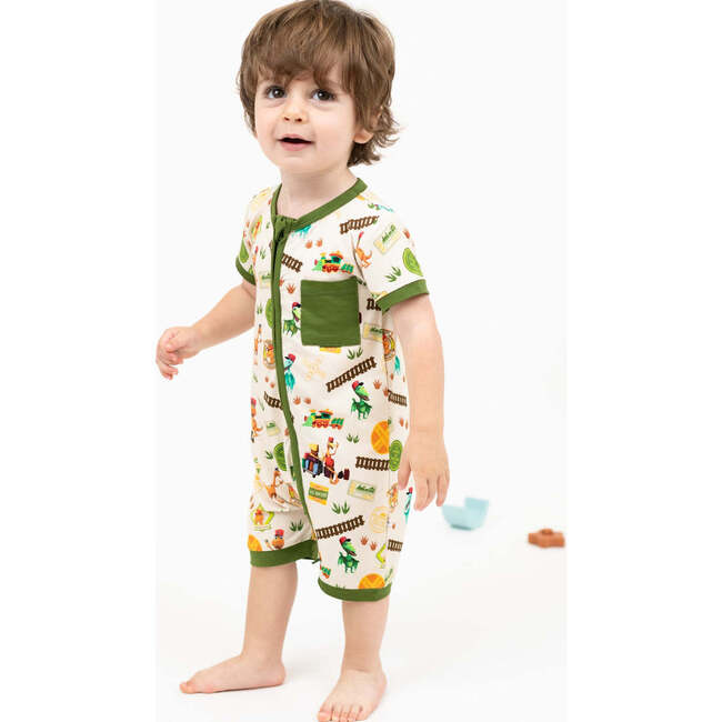 All Aboard the Dinosaur Train Bamboo Baby Shortie Romper - Rompers - 5