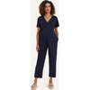 Lucia Jumpsuit, Navy - Jumpsuits - 1 - thumbnail