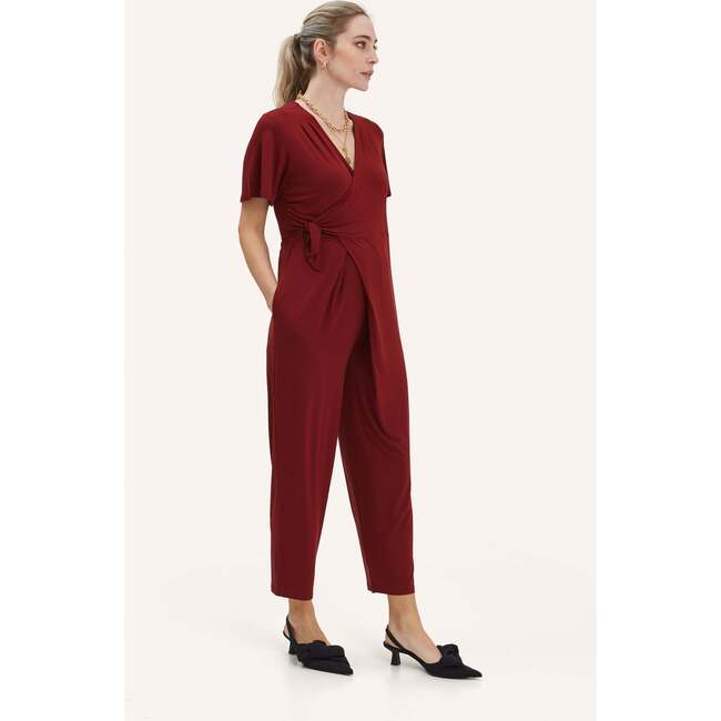 Lucia Jumpsuit, Claret - Jumpsuits - 2