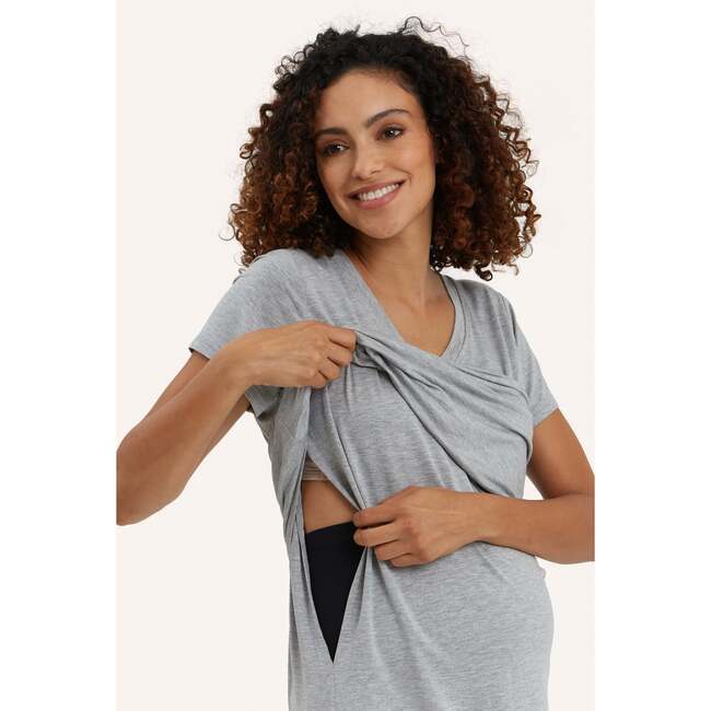 The Nursing Tee, Heather Gray