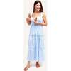 Emma During + After Maxi Tank Dress, Sky Stripe - Dresses - 1 - thumbnail