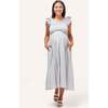 Harper Smocked During + After Dress, Microstripe - Dresses - 1 - thumbnail