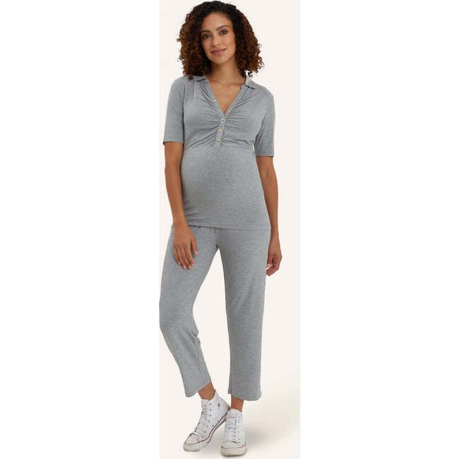 Calista Top, Heather Gray