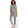 Calista Top, Heather Gray - T-Shirts - 1 - thumbnail