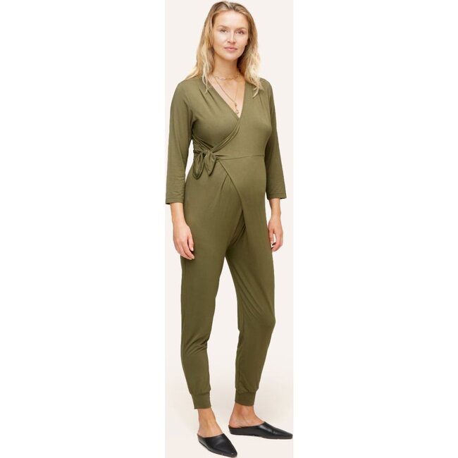 Amabella Jumpsuit, Olive - Jumpsuits - 2