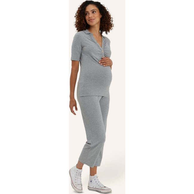 Calista Top, Heather Gray - T-Shirts - 2