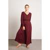 Leila Dress, Burgundy Floral - Dresses - 1 - thumbnail