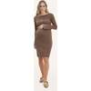 Hudson Dress, Taupe - Dresses - 1 - thumbnail