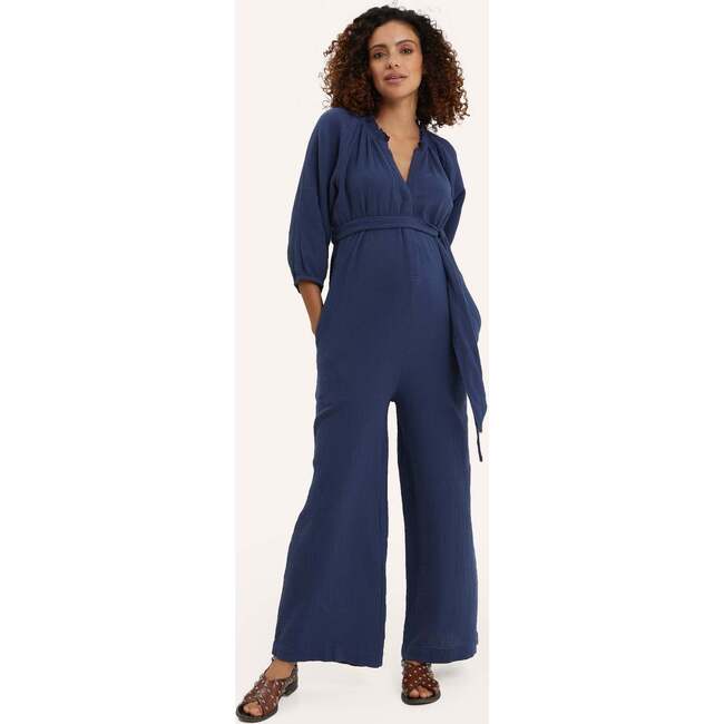 Alma Nursing Jumpsuit, Navy