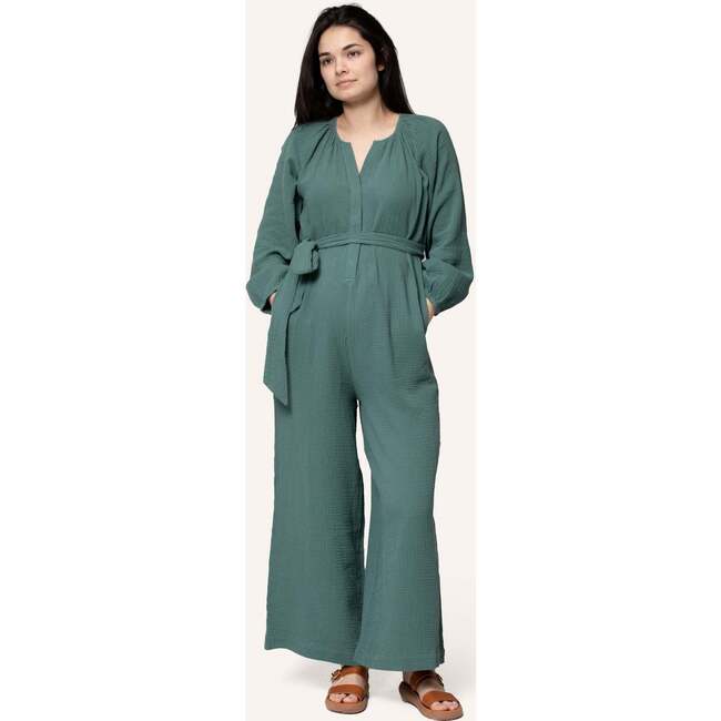 Alma Nursing Jumpsuit, Eucalyptus