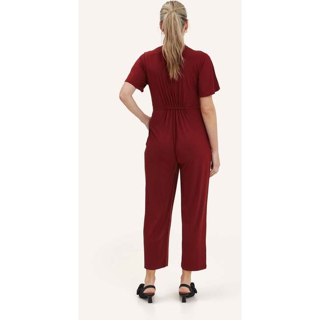Lucia Jumpsuit, Claret - Jumpsuits - 3