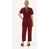 Lucia Jumpsuit, Claret - Jumpsuits - 3