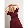 Leila Dress, Burgundy Floral - Dresses - 2