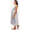 Harper Smocked During + After Dress, Microstripe - Dresses - 2