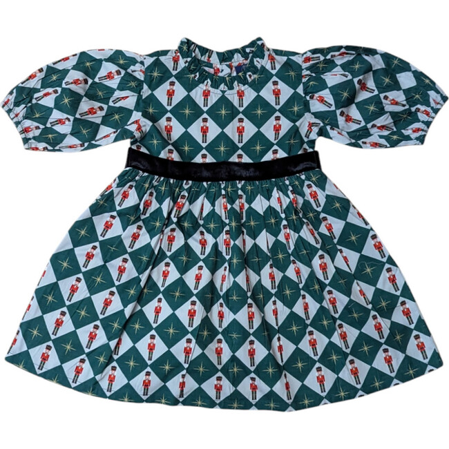 Nutcracker Checks Puff Sleeve Dress