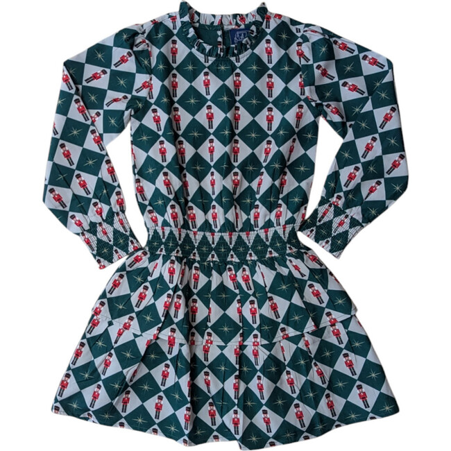 Nutcracker Checks Tiered Tween Long Sleeves Dress