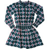 Nutcracker Checks Tiered Tween Long Sleeves Dress - Dresses - 1 - thumbnail