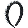 Pearl Studded Headband, Black - Headbands - 1 - thumbnail