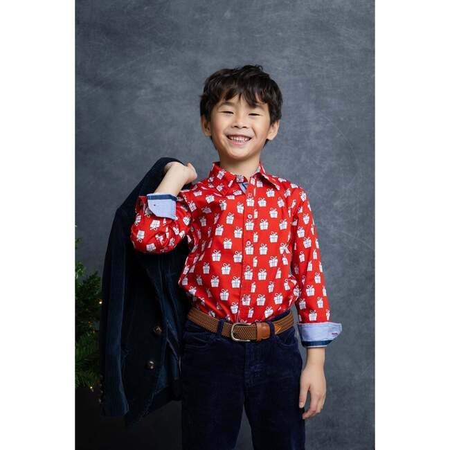 Holiday Presents Shirt in Long Sleeves - Button Downs - 3