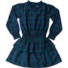 Holiday Plaid Tiered Tween Long Sleeves - Dresses - 1 - thumbnail