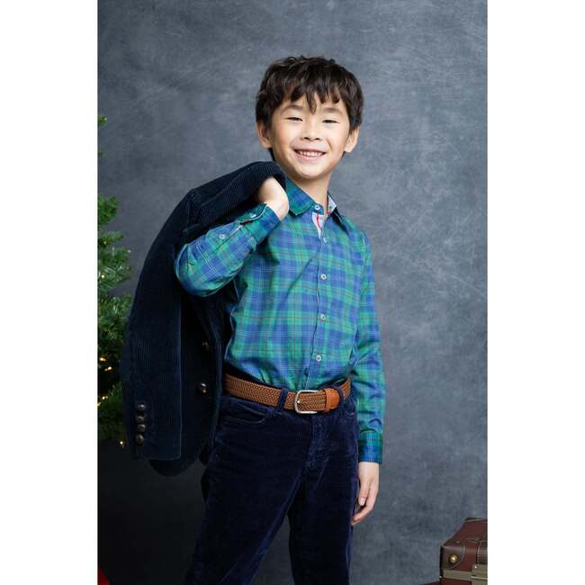 Holiday Plaid Shirt in Long Sleeves - Button Downs - 2