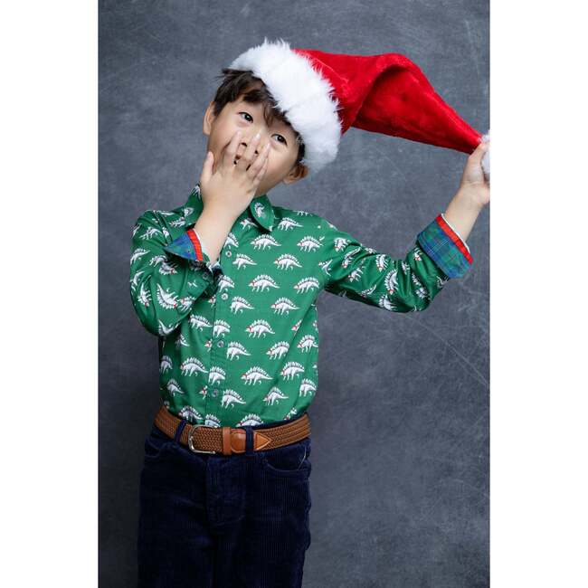 Santasaurus Shirt in Long Sleeves - Button Downs - 2