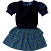 Holiday Plaid Smocked Waist Tier Skirt - Skirts - 4