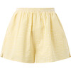 Elara Shorts, Yellow Gingham - Shorts - 1 - thumbnail