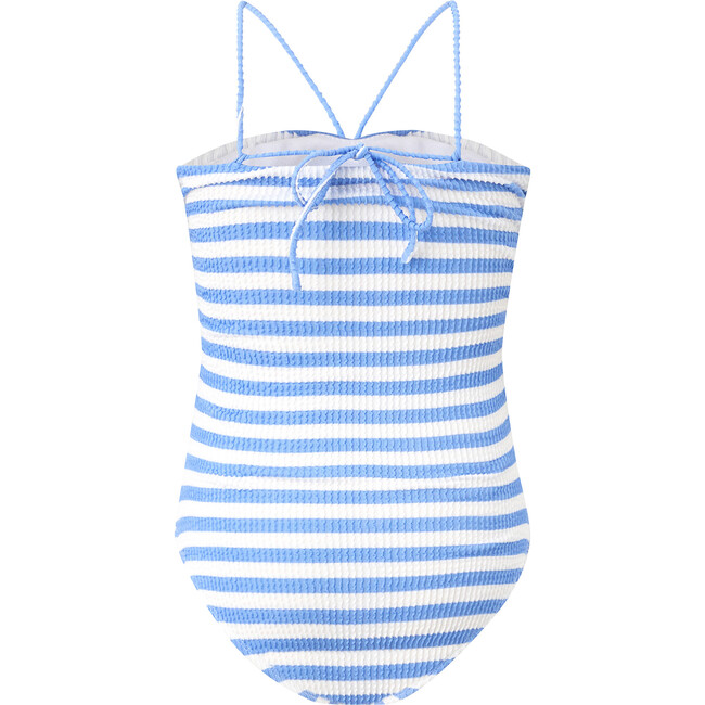 Nellie Full Piece, Blue / White Stripe - One Pieces - 2