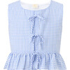 Elara Top, Blue Gingham - Shirts - 1 - thumbnail