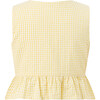 Elara Top, Yellow Gingham - Shirts - 2