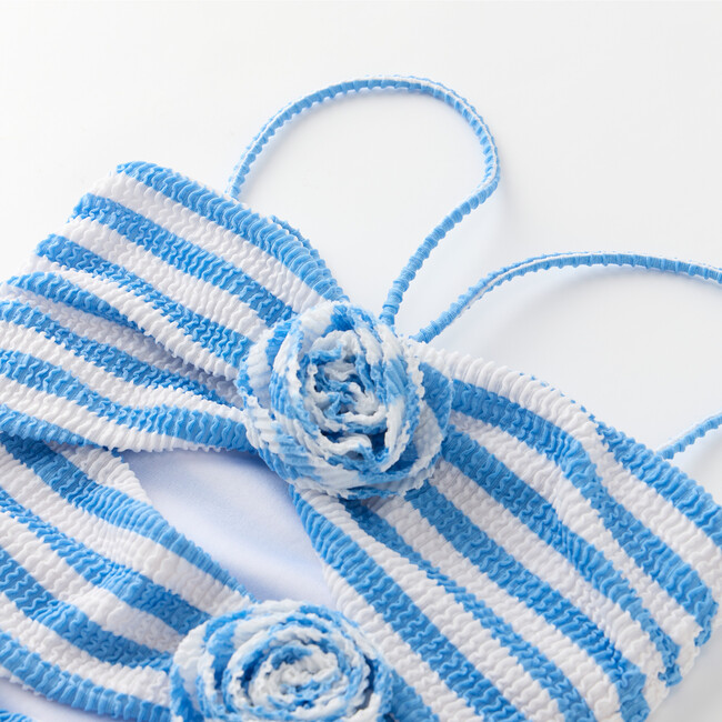Nellie Full Piece, Blue / White Stripe - One Pieces - 3