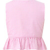Elara Top, Pink Gingham - Shirts - 2